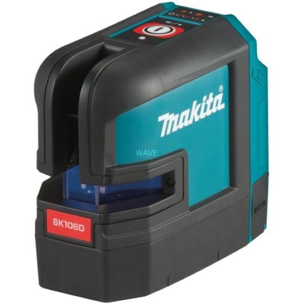 MAKITA CORDLESS CROSS-LINE LASER SK106DZ, 12V MAX., CROSS LINE LASER BLACK - BLUE, RED LASER LINES, WITHOUT BATTERY AND CHARGER