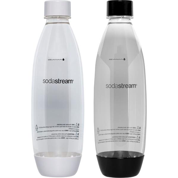 SODASTREAM FUSE DUOPACK 1L PET BOTTLE BLACK+WHITE