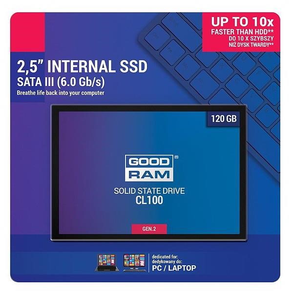 GOODRAM SSD CL100 GEN2 120GB SATA III 2,5"