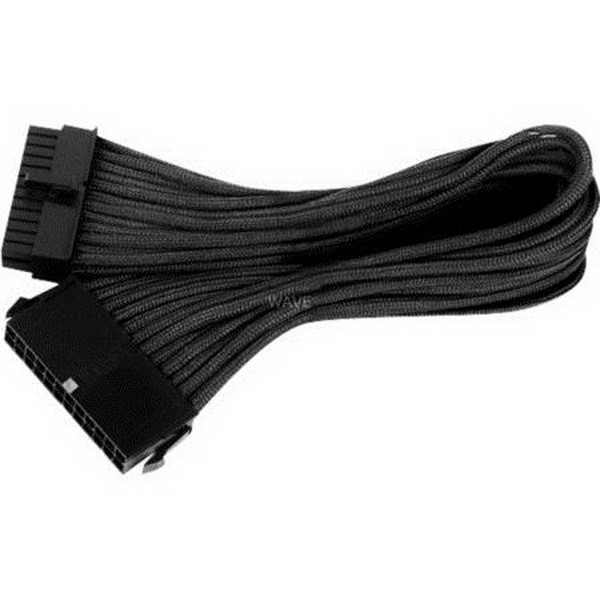 SILVERSTONE SST-PP07-MBB, VERLÄNGERUNGSKABEL ATX VERLÄNGERUNGSKABEL 1X 24-PIN KEY TERMINAL  PIN  PIN TO 1X 24 MAIN TERMINAL  JACK  30 CM BLACK, 30 CM, LITE RETAIL