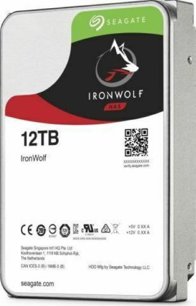 SEAGATE IRONWOLF 12 TB, HARD DISK DRIVE SATA 6 GB - S, 3.5 "