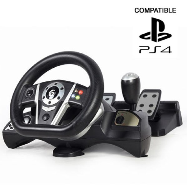 GEMBIRD VIBRATION RACING WHEEL WITH PEDALS  PC/PS3/PS4/SWITCH