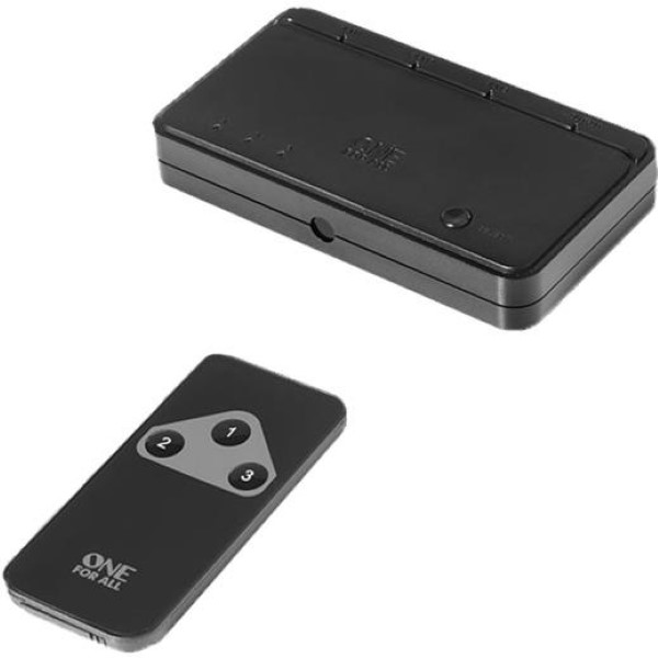 ONE FOR ALL SV1630, SWITCH BLACK, FULL HD HDMI SWITCHER