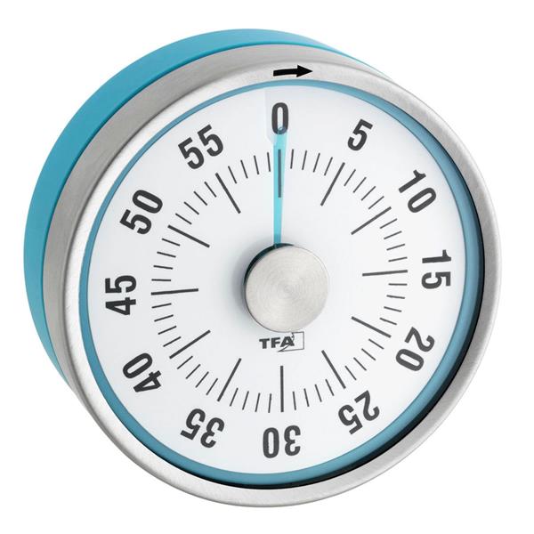 TFA 38.1028.20 TURQUOISE PUCK KITCHEN TIMER