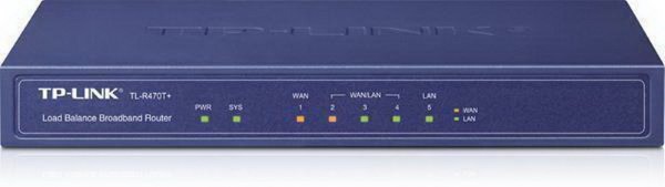TP-LINK TL-R470T+ V3 5-port Multi-Wan Router for Small Office and Net Café