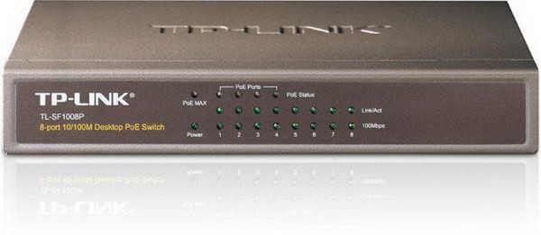 TP-LINK TL-SF1008P 8-port 10/100M PoE Switch