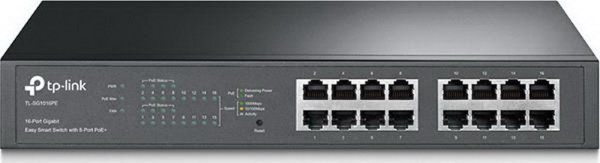 TP-LINK TL-SG1016PE 16-PORT GIGABIT DESKTOP/RACKMOUNT 8 POE PORTS+ EASY SMART SWITCH