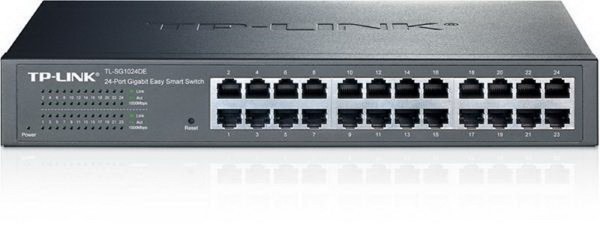 TP-LINK TL-SG1024DE 24-Port Gigabit Easy Smart Switch, 24 10/100/1000Mbps RJ45 ports