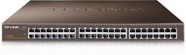 TP-LINK TL-SG1048 48-port Gigabit Switch, 48 10/100/1000M RJ45 ports, 1U 19-inch rack