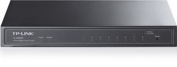 TP-LINK TL-SG2008 8-port Pure-Gigabit Smart Switch, 8 10/100/1000Mbps RJ45 ports