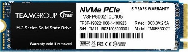 TEAMGROUP SSD  2TB MP33 PCIE M.2 TM8FP6002T0C101