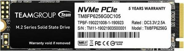 TEAMGROUP 256GB MP33 PCIE M.2 TM8FP6256G0C101