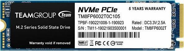 TEAMGROUP 2TB MP33 PRO PCIE M.2 TM8FPD002T0C101