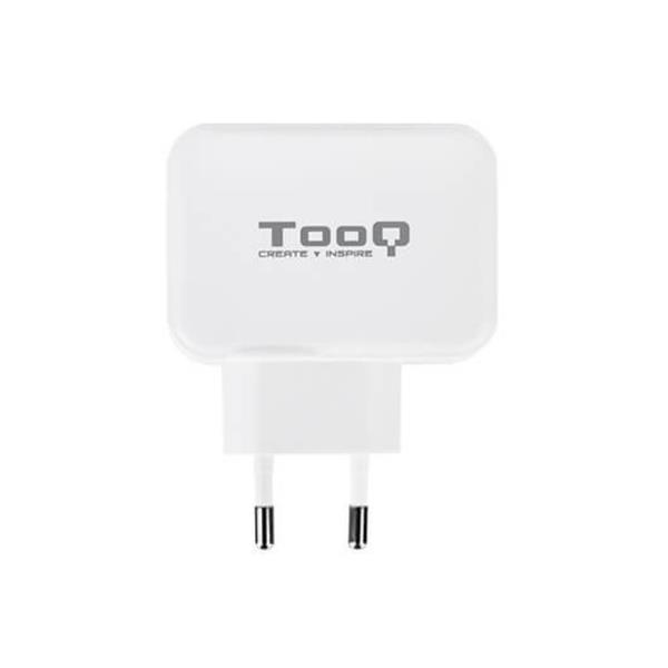 TOOQ DUAL CHARGER USB-C + USB TO  WHITE