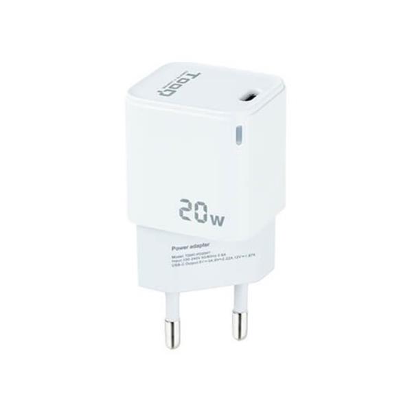 TOOQ CHARGER  USB-C  WHITE TQWC-PD20WT