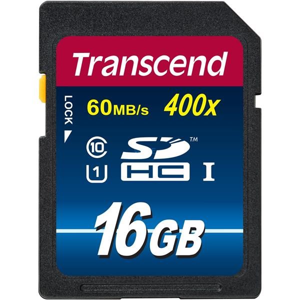 TRANSCEND SECURE DIGITAL SDHC UHS-I 16 GB, 16 GB MEMORY CARD READ 45 MB / S, WRITE 20 MB / S BLUE, CLASS 10 PREMIUM