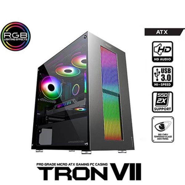 ARMAGGEDDON GAMING CASE TRON VII BLACK