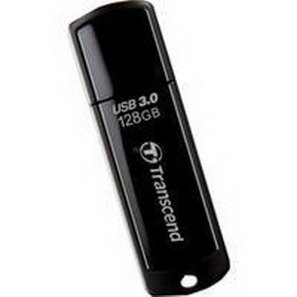 TRANSCEND USB STICK JETFLASH 700 128 GB, USB STICK HIGH GLOSS BLACK