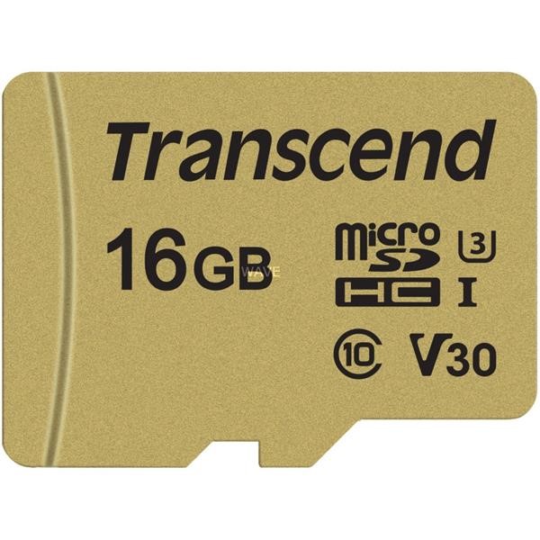 TRANSCEND MICROSD CARD 16 GB, MEMORY CARD CLASS 10, UHS-I U3, V30