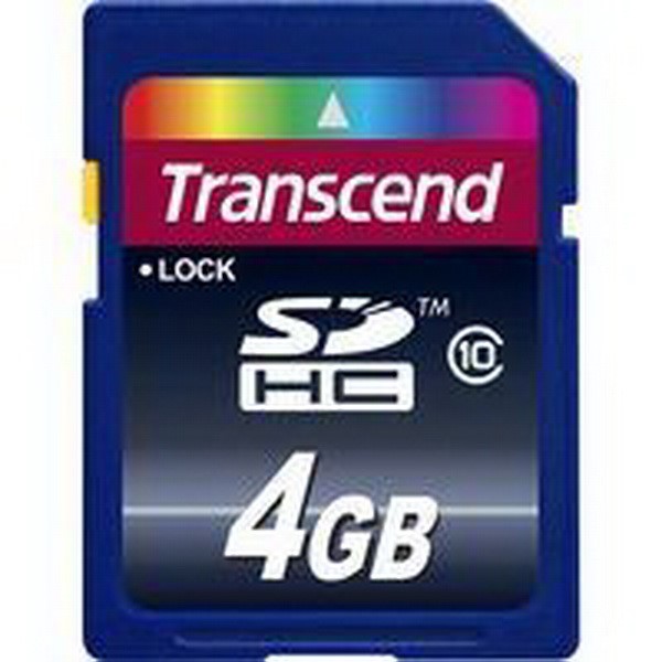 TRANSCEND MEMORY CARD SECURE DIGITAL SDHC CARD 4GB MEMORY CARD CLASS 10