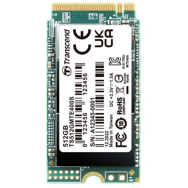 TRANSCEND SSD MTE400S 512GB NVME PCIE GEN3X4 3D