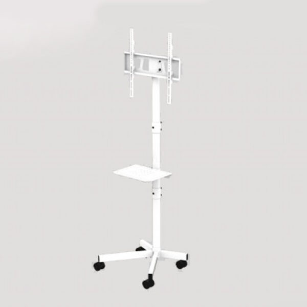 GEMBIRD TV FLOOR STAND TILT WITH CASTER WHEELS 32′-55′ WHITE