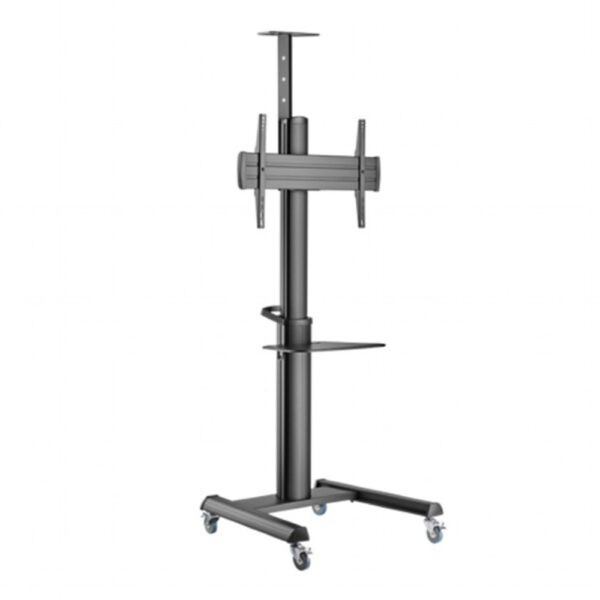 GEMBIRD ALUMINUM TV FLOOR STAND WITH CASTER WHEELS 37â€²-70â€² BLACK