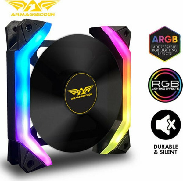 ARMAGGEDDON ARGB LIGHT PC COOLING FAN 14CM