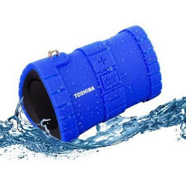 TOSHIBA AUDIO FLOATING WATERPROOF BLUETOOTH SPEAKER BLUE