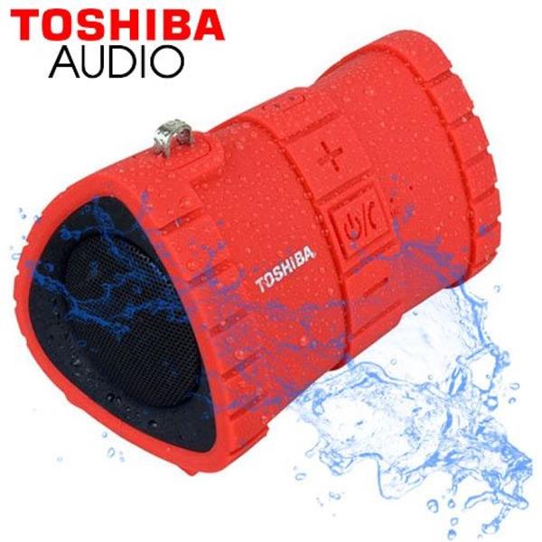 TOSHIBA AUDIO FLOATING WATERPROOF BLUETOOTH SPEAKER RED