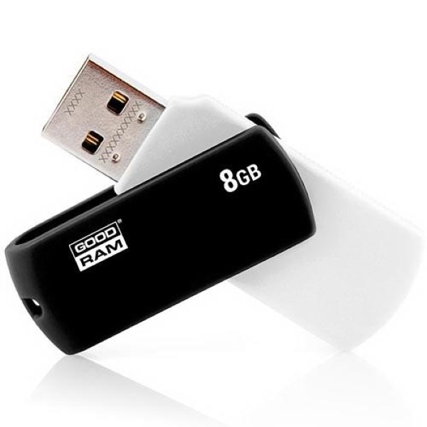 GOODRAM USB 2.0 FLASH DRIVE 8GB UCO2 BLACK & WHITE