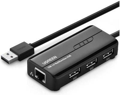 Ugreen Usb 2.0 To 1 Fast Ethernet With 3Xusb 2.0 20264