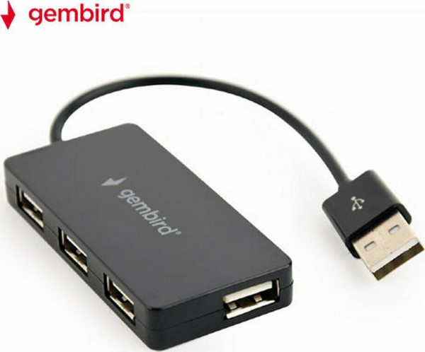 GEMBIRD USB HUB 4-PORT BLACK