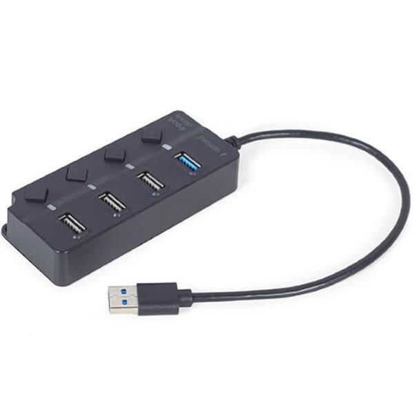 GEMBIRD 4-PORT USB HUB 1XUSB3.1-3XUSB2.0 WITH SWITCHES