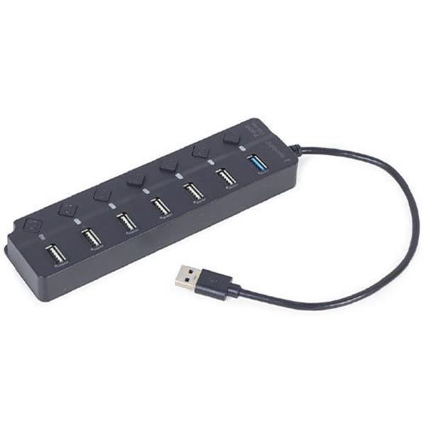 GEMBIRD 7-PORT USB HUB 1XUSB3.1-6XUSB2.0 WITH SWITCHES