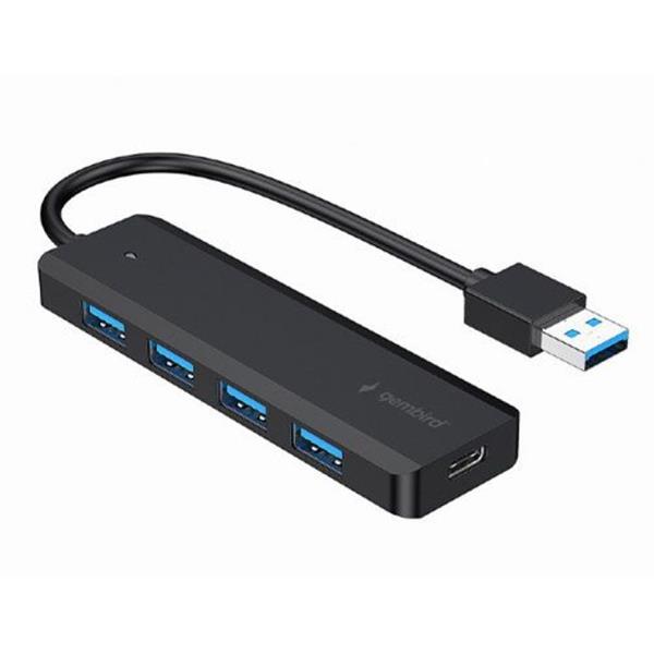 GEMBIRD 4-PORT USB 3.1 Gen 1 HUB BLACK