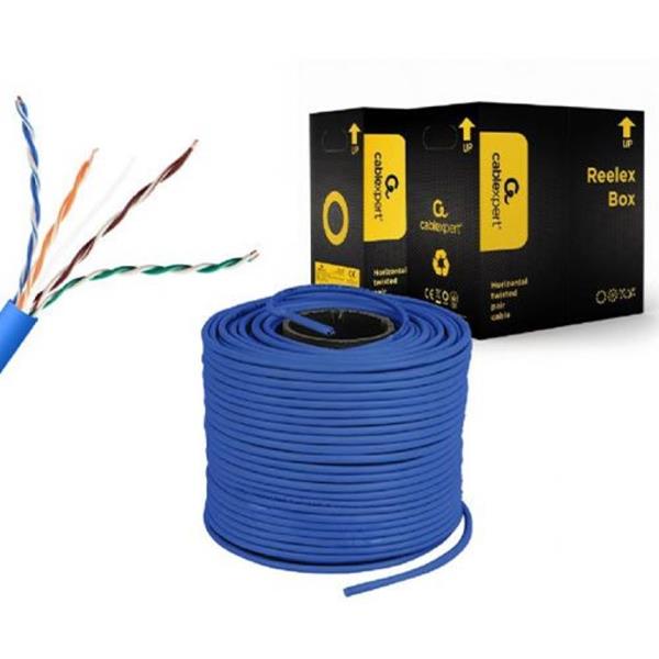 CABLEXPERT CAT5e UTP LAN CABLE CCA, SOLID, 305M BLUE