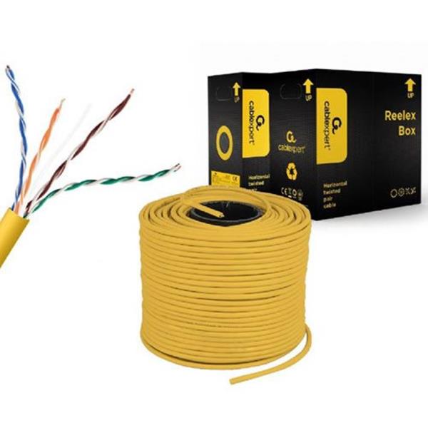 CABLEXPERT CAT5e UTP LAN CABLE CCA, SOLID, 305M YELLOW