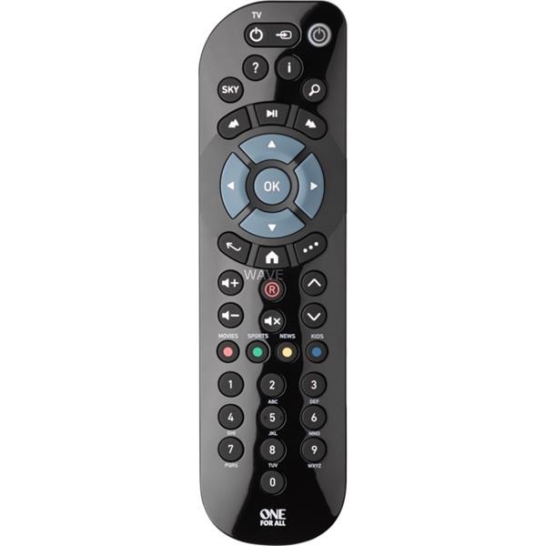 ONE FOR ALL REPLACEMENT REMOTE CONTROL FOR SKY Q RECEIVER BLACK