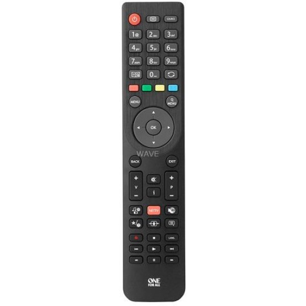 ONE FOR ALL TELEFUNKEN TV REPLACEMENT REMOTE BLACK