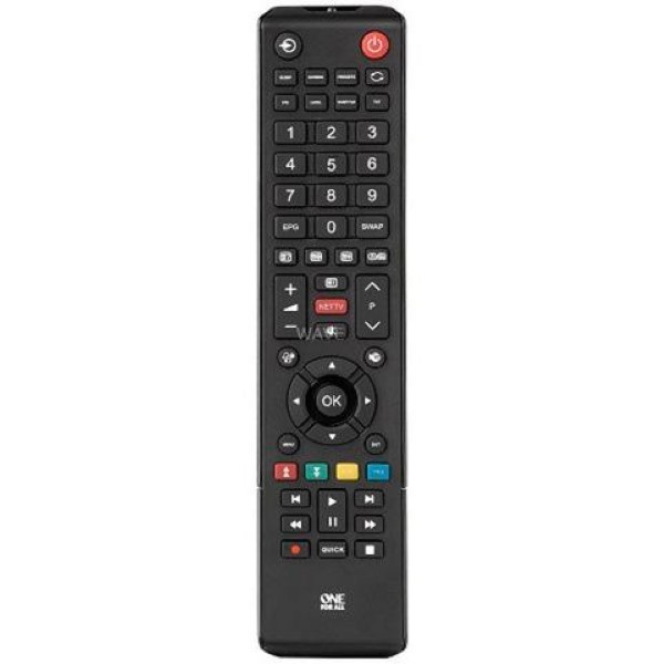 ONE FOR ALL TOSHIBA TV REPLACEMENT REMOTE BLACK