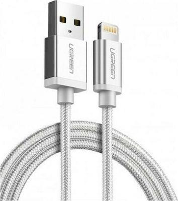Ugreen Charging Cable Mfi Us199 I6 Silver 1M 60161 2.4A