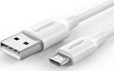 Ugreen Charging Cable Us289 Micro White 2M 60143 2A