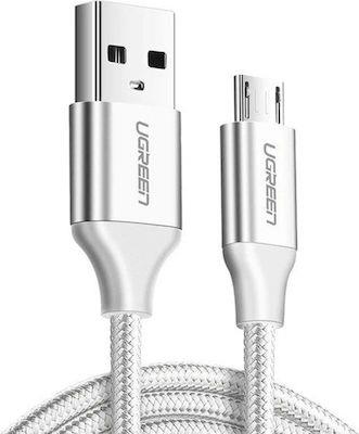 Ugreen Charging Cable Us290 Micro Silver 1M 60151 2A