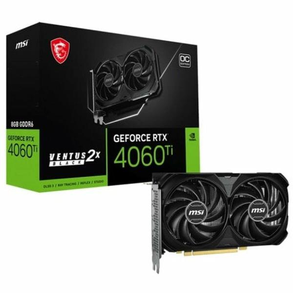 VGA MSI GeForce® RTX 4060 TI 8GB Ventus 2X BLACK E1 OC