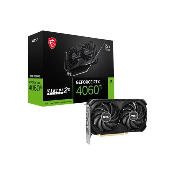 MSI GEFORCE® RTX 4060 TI 8GB VENTUS 2X BLACK OC