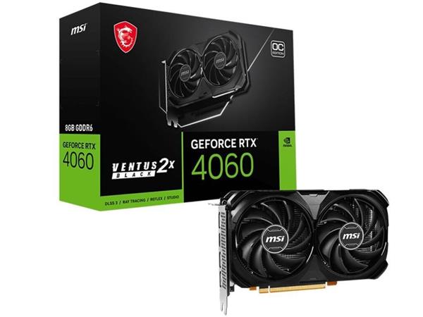 MSI GEFORCE® RTX 4060 8GB VENTUS 2X BLACK OC