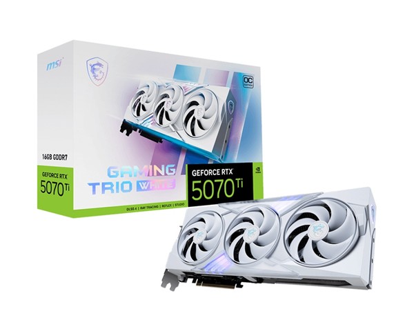 VGA MSI GeForce® RTX 5070 TI 16GB GAMING TRIO OC WHITE
