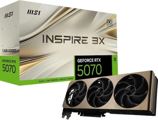 MSI GeForce RTX 5070 12GB GDDR7 Inspire 3X OC