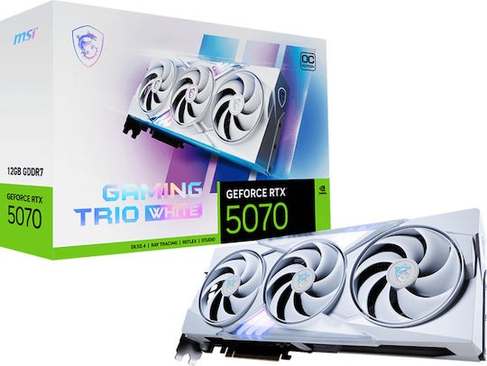 VGA MSI GeForce® RTX 5070 12GB GAMING TRIO OC WHITE